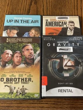 📀Up in the Air, The American, O Brother Where Art Thou?, Gravity George Clooney